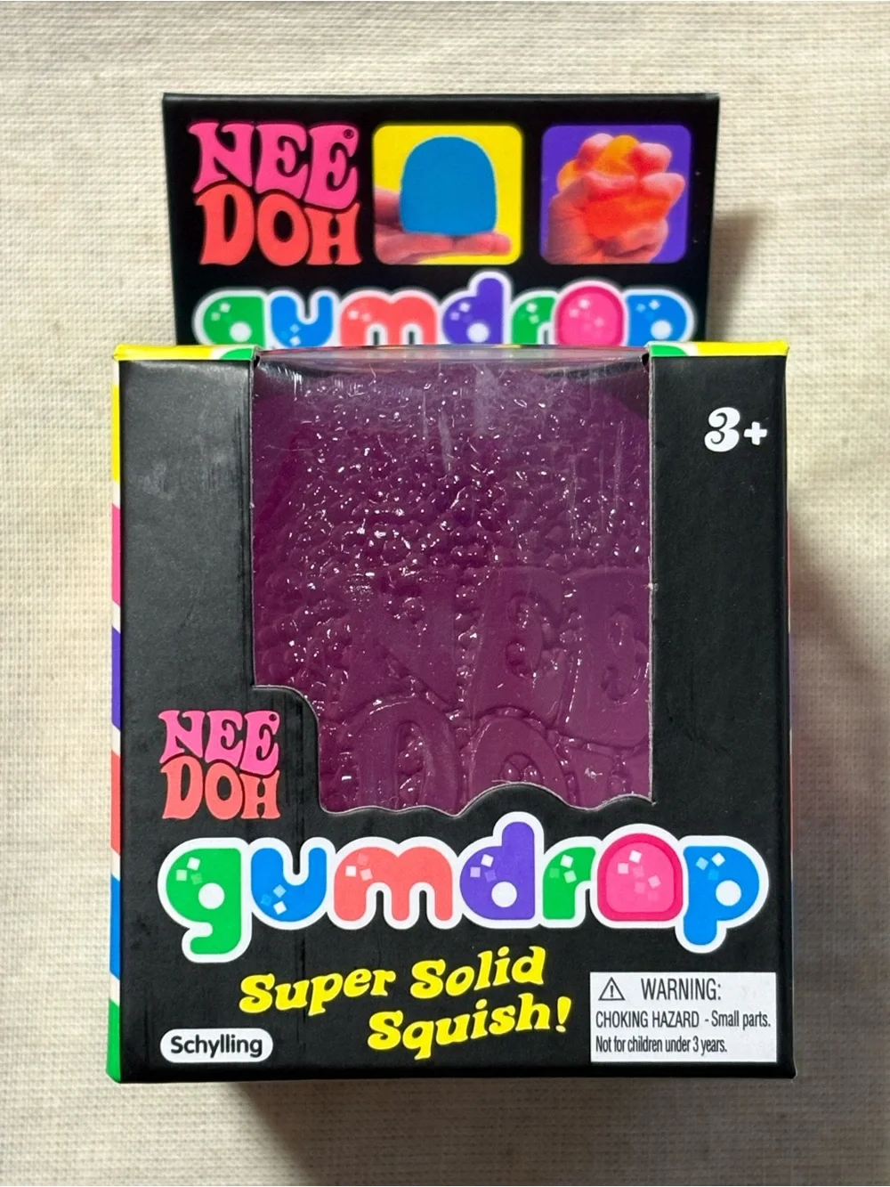 Gumdrop Super Solid Squish! Purple Kids Sensory Toy